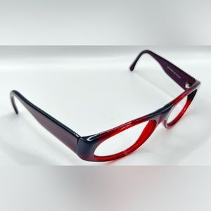 Vintage Police 1238 Burgundy Oval Sunglasses Frames Only